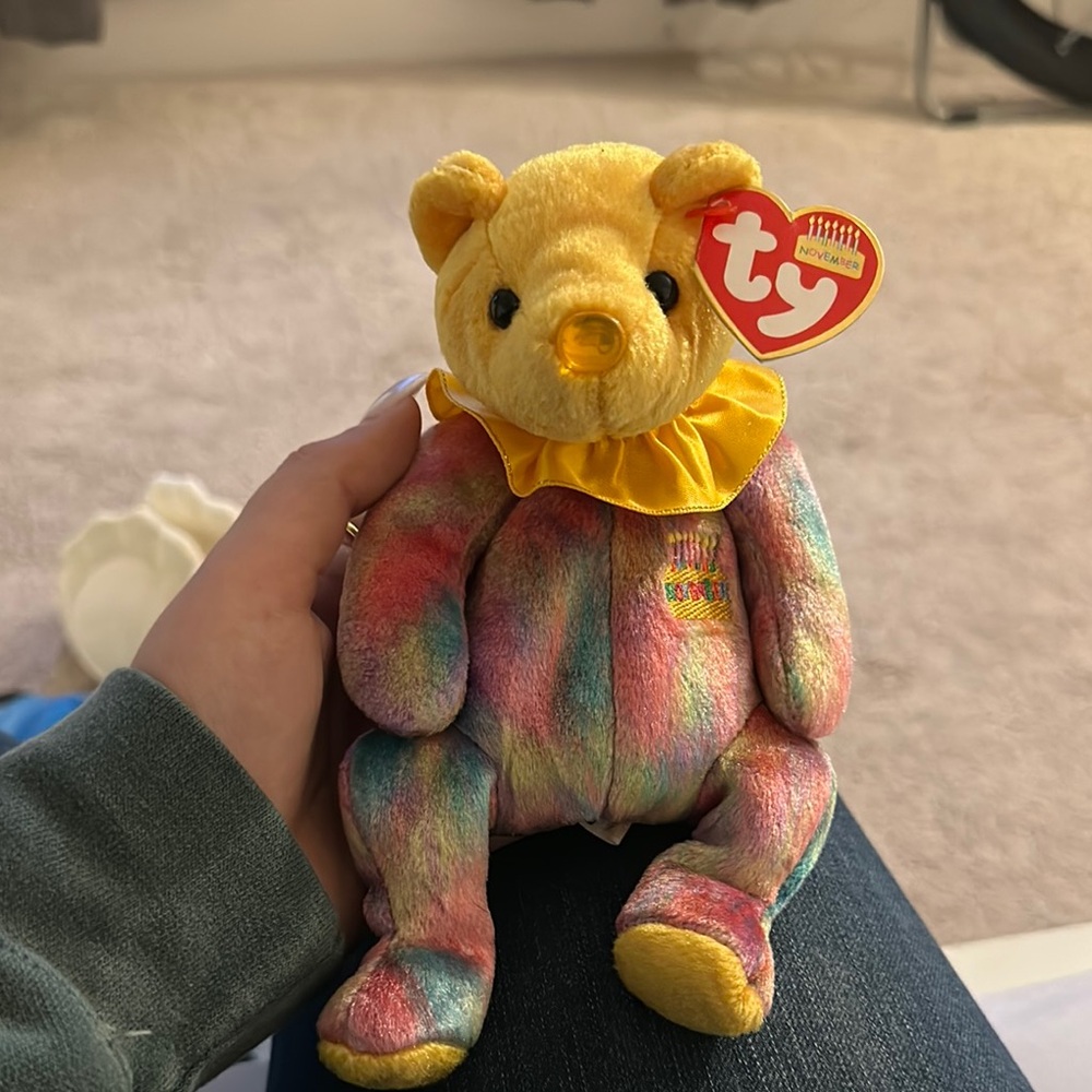 November the Birthday Bear beanie baby